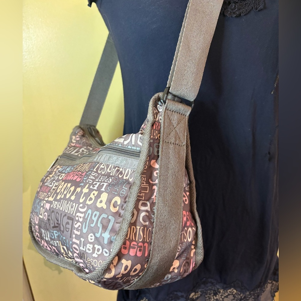 LeSportsac Pastel Graphic Text Crossbody Bag - Picture 3 of 16